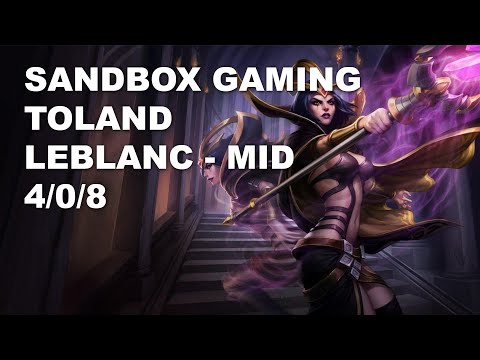 SANDBOX Gaming TolanD Mid LeBlanc vs Corki - KR Grandmaster Patch 10.8
