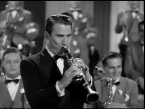 Artie Shaw's Orchestra plays "Traffic Jam" in "Dancing Coed" without obtrusive dialog