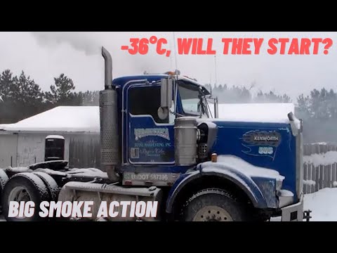 Thumbnail for Big rig semi-trucks, ultimate DIESEL COLD start compilation, Volvo v Kenworth v Sterling and more #2 by Kenworth