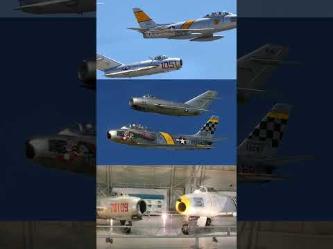 F-86 Sabre vs MiG-15 - The Most INTENSE Jet Battles Ever