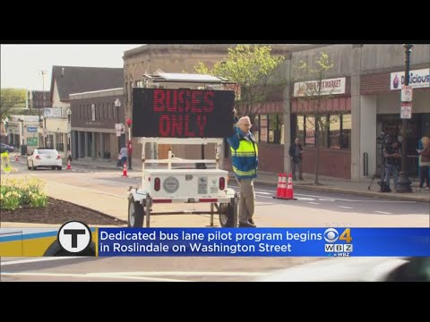 Pilot Program For Roslindale Bus Lane Begins Monday