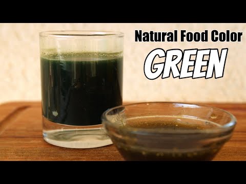 How to make Natural Green Color / Homemade Organic Color #Shorts e108