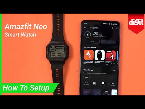 How to setup the Amazfit Neo Smart Watch