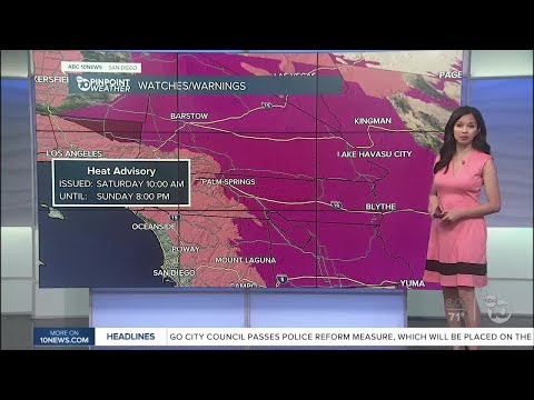 ABC 10News Pinpoint Weather for Sat. July 11, 2020