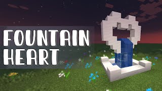 Minecraft: How to build Heart Fountain - Tutorial! [ Girl Builder in Minecraft #24 ]
