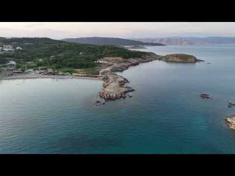 Croatia- Rab Island, town of Lopar; part one - aerial view