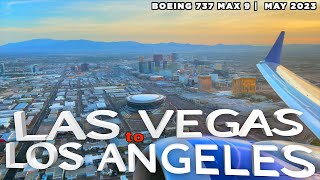 Flying Las Vegas to Los Angeles | Boeing 737 Max 9 | United Airlines | Full Flight Report LAS LAX