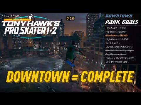 Tony Hawks Pro Skater - Downtown (All Park Goals)