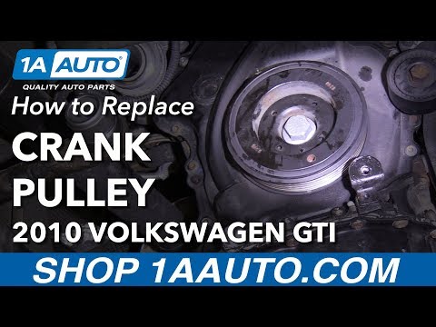 How to Replace Crankshaft Pulley 10-14 Volkswagen GTI