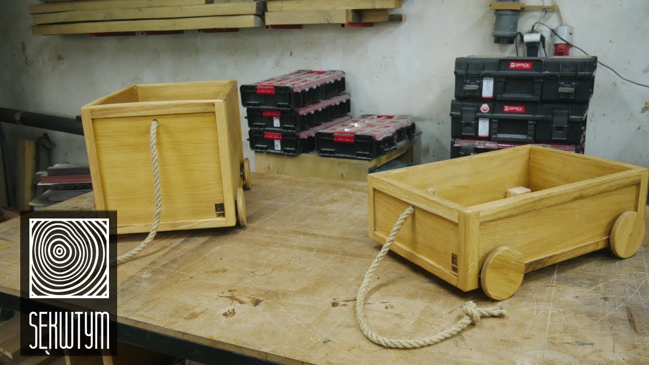 Skrzynia na zabawki - zobacz jak zrobiłem proste skrzynie na zabawki.