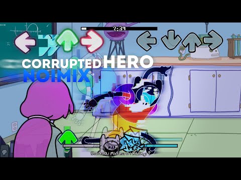FNF CORRUPTED HERO NOIMIX | Finn | EPILEPSY WARNING
