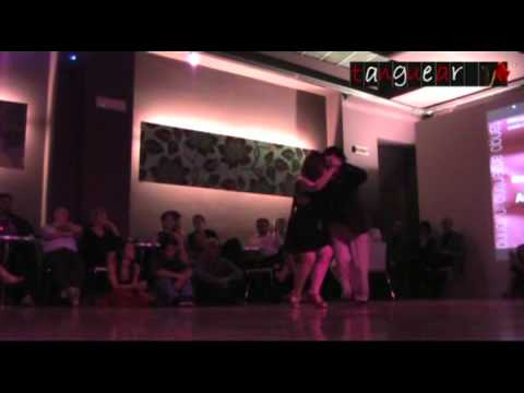  Fernando Sanchez  and  Ariadna Naveira  are  dancing  to  the  vals  "  Noche De Estrellas  "