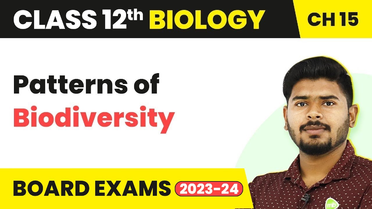 Patterns of Biodiversity - Biodiversity and Conservation | Class 12 Biology NCERT/NEET (2022-23)