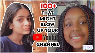 100+ video ideas that Might BLOW UP your YouTube channel 2021// Collab with @•Divya Yadav•