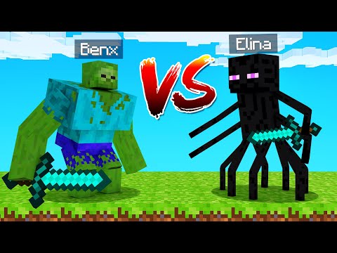 BENX MUTANT vs. ELINA MUTANT in MINECRAFT!
