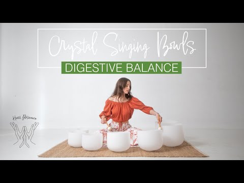 432hz Crystal Singing Bowl Sound Healing for Digestive Balance