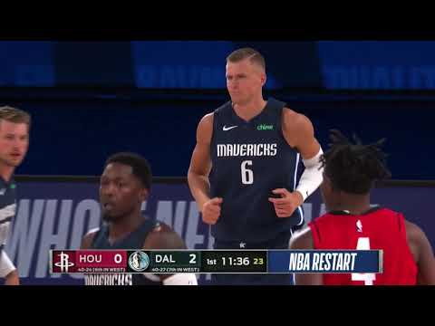 Kristaps Porzingis vs. Rockets: 39 pts (Season High), 16 reb, 2 ast HIGHLIGHTS 2019/2020 [31.07.20.]
