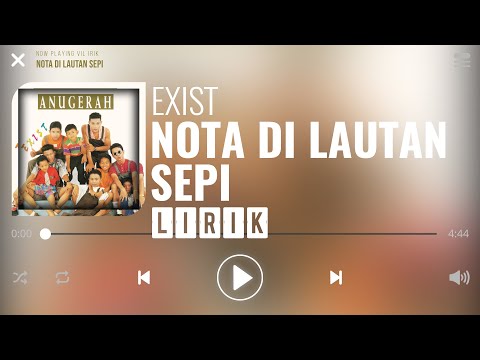 Exist - Nota Di Lautan Sepi [Lirik]