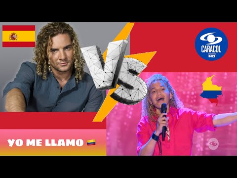 COMPARACIÓN David Bisbal Colombiano Vs Original - YO ME LLAMO