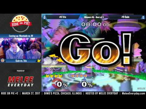 Ride or Pie 2 - Quin (Ice Climbers) vs. Ville | Trix (Pikachu) - SSBM - Winners R4