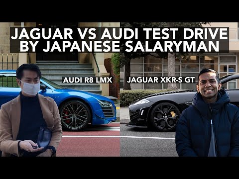 JAGUAR XKR-S GT VS AUDI R8 LMX TEST DRIVE BY JAPANESE SALARYMAN - Tokyo Supercars Vlog Series #9
