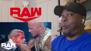 The Rock Brutally Attacks and DESTROYS Cody Rhodes! | WWE Raw Highlights 3/25/24 | Reaction!