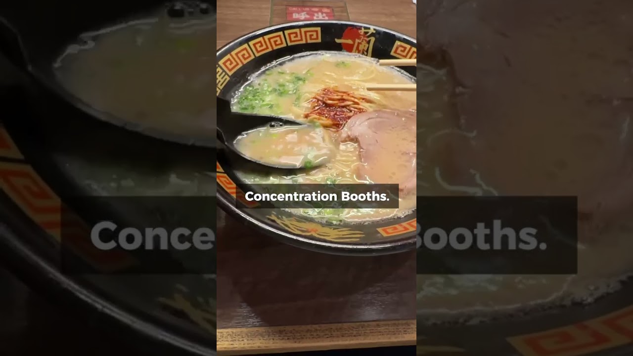 Did you know Ichiran is basically the loser's table of Tokyo dining?