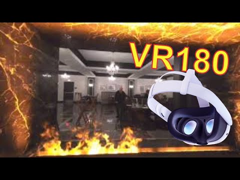 #VR180 #Short Phantom Fireplace at Table One, Hotel Retlaw. #Retlaw