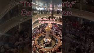 White party on Carnival Firenze !! #cruiseship #carnivalpride #carnivalcruise