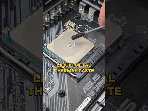 should liquid metal thermal paste go directly on your CPU?