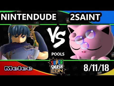 SSC 2018 SSBM - Nintendude (Marth) Vs. MNT | 2Saint (Jigglypuff) Smash Melee Pools