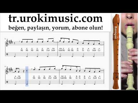 Blok flüt dersleri (B.) Luis Fonsi, Stefflon Don - Calypso Notalar Eğitim um-ih723