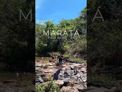 Uma visita a cachoeira do MARATÁ em Pires do Rio - GO! #djineo #dji #drone #cachoeiradomarata