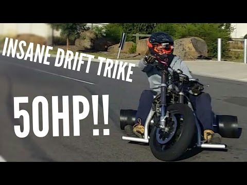 Ultimate motorized Drift trike Test Run