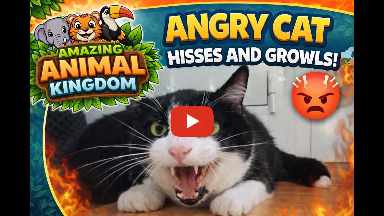 Angry Cat Hisses and Growls! (2021)