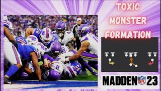 ⚠️TOXIC⚠️ Monster formation/ Rpo zone alert/ madden 23.