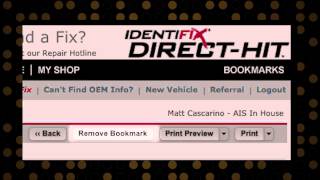 Identifix: How to Bookmark and Print Factory Service Manual Documents