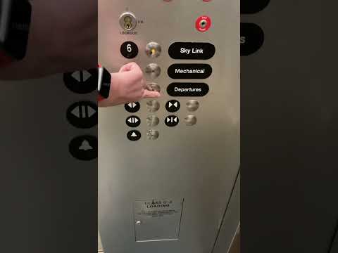 2nd Cool Thyssenkrupp VR elevator at the 1st skylink station at DFW Airport in terminal D