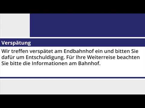 BLS Fixansage - Endverspätung (De, Fr, En)