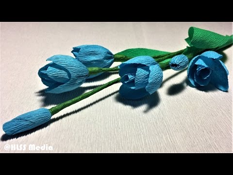 How to make flower with crepe paper |diy origami paper flower making step by step| paper crafts