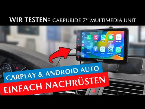Apple Carplay & Android Auto für jedes Auto günstig nachrüsten! Carpuride 7'' Multimedia Display