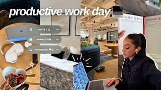 productive day in my life | filming, meetings, office work, and balancing self-care & fun
