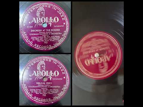 Thumbnail for COLEMAN HAWKINS & HIS ORCHESTRA With DIZZY GILLESPIE: Disorder At The Border (Apollo 753, 10” 1944) by Oscar Pettiford, Mamie Smith, Max Roach