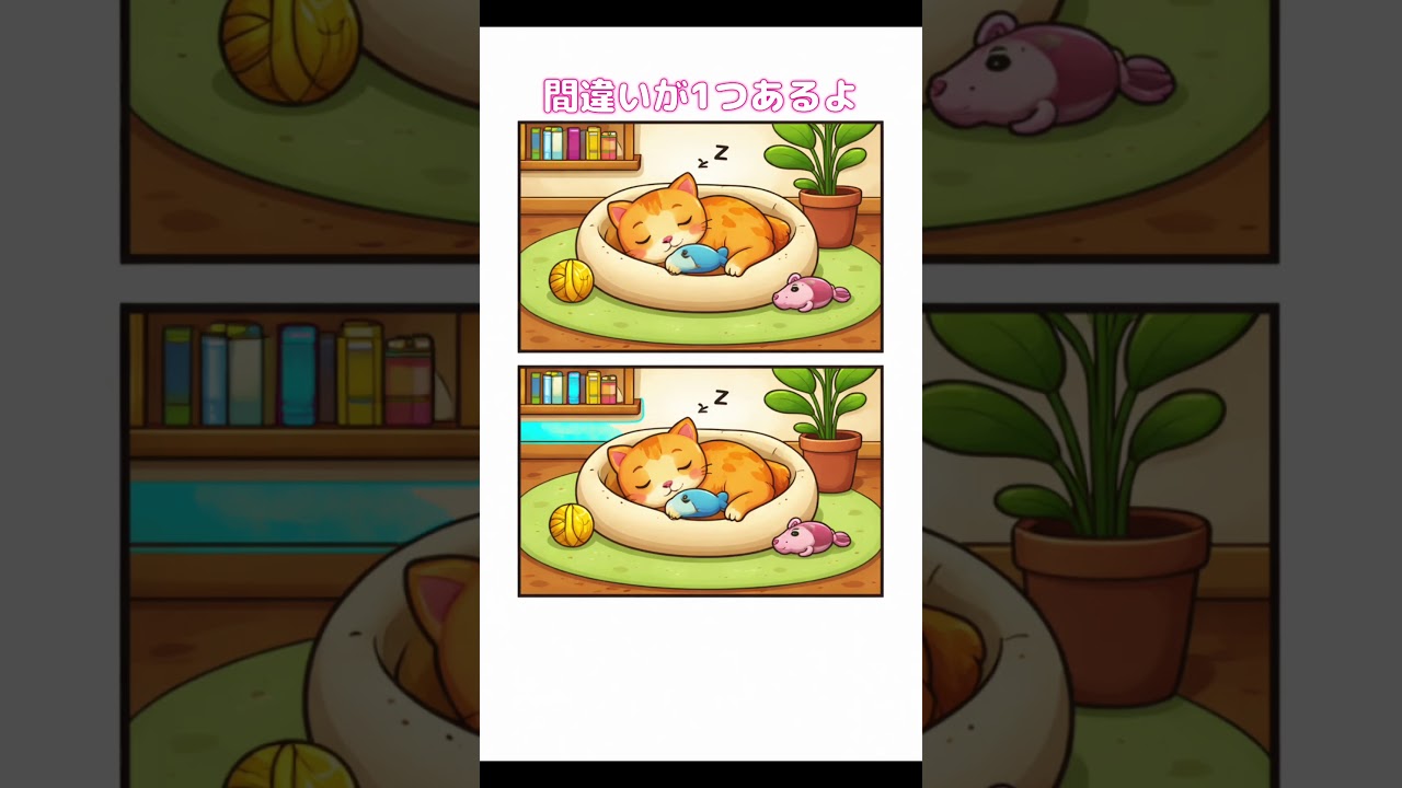 わかったらコメントしてね‼️(*^^*) #間違い探し #脳トレ