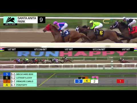 Brickyard Ride wins the Don Valpredo California Cup Sprint on Saturday, January 15, 2022.