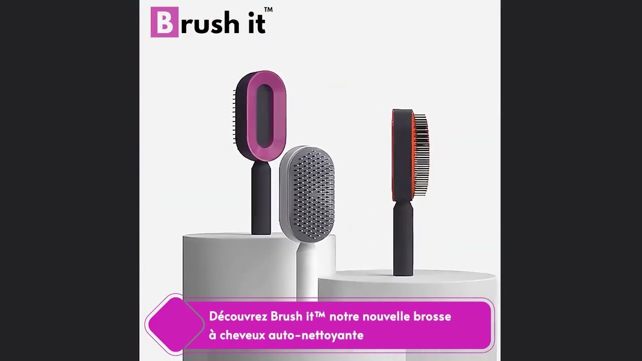 Brush it, brosse a cheveux auto-nettoyante