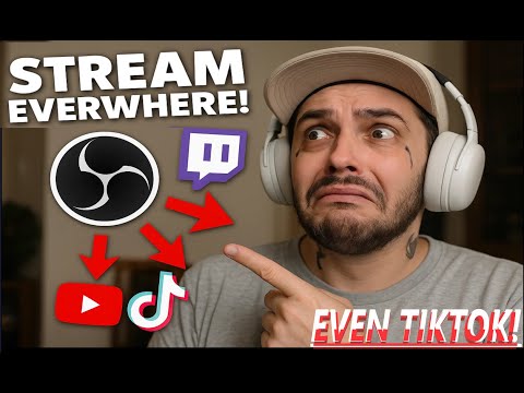 Multi-Stream On Everything! "Including TikTok" With OBS + Restream.io