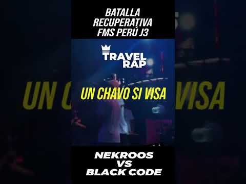 NEKROOS VS BLACKCODE BATALLA DE RECUPERACIÓN FMS PERÚ ACOTE 2 #shorts