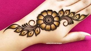 Easy stylish back hand mehndi design | New simple mehndi | Mehndi ka design | mehndi design | mehndi
