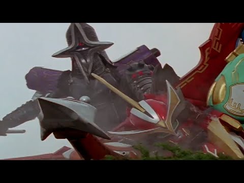 Power Rangers Wild Force - The Master's Herald - Megazord Fight (Onikage Spirit)